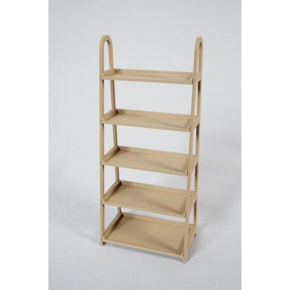 Mini Display Shelf Ladder Stand Miniature Doll Furniture 3D Printed Wood 1:6 - Picture 3 of 8
